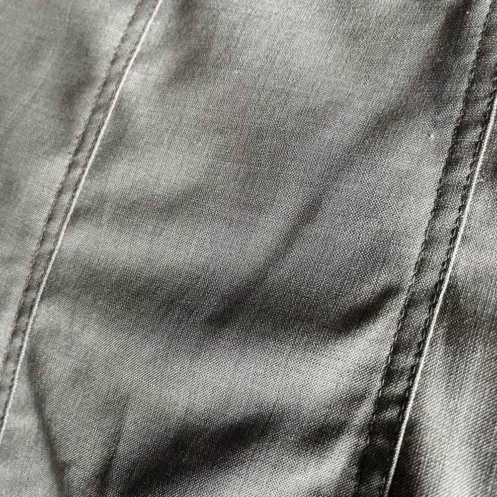 THEORY minimalist chic tan wool blend flare skirt size 6 like new - Picture 4 of 7